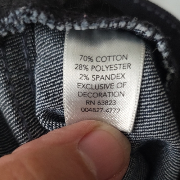 CJ Banks Dark Blue Relaxed Men's Jeans - Picture 3 of 4